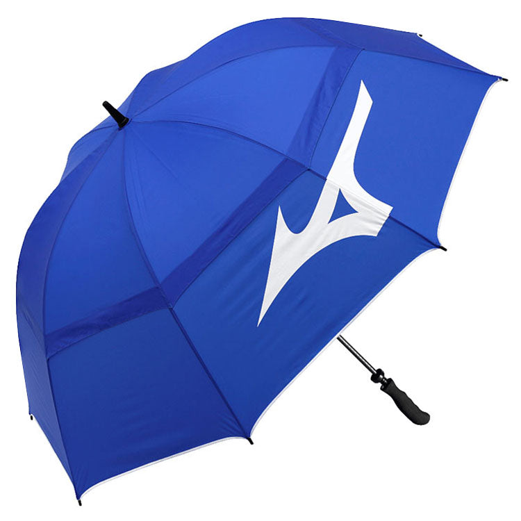  Mizuno Tour Twin Canopy Golf Umbrella (Staff Blue) 68 Inch Construction With Windproof Design