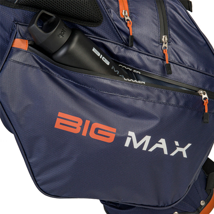  Big Max Dri-Lite Hybrid Tour Golf Stand Bag (Steel Blue/Black/Rust) Water Resistant With Maximum Organisation