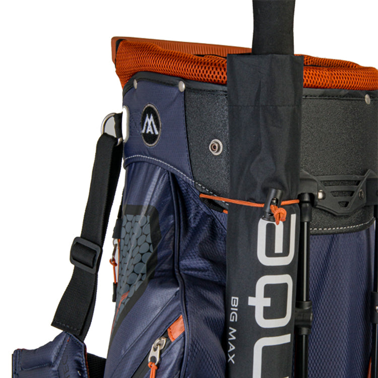  Big Max Dri-Lite Hybrid Tour Golf Stand Bag (Steel Blue/Black/Rust) Water Resistant With Maximum Organisation