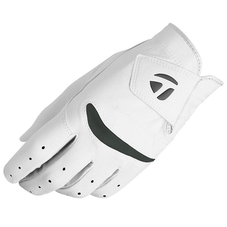  TaylorMade Stratus Soft Golf Glove (White / Right Handed Golfer) Genuine Leather With Enhanced Breathability