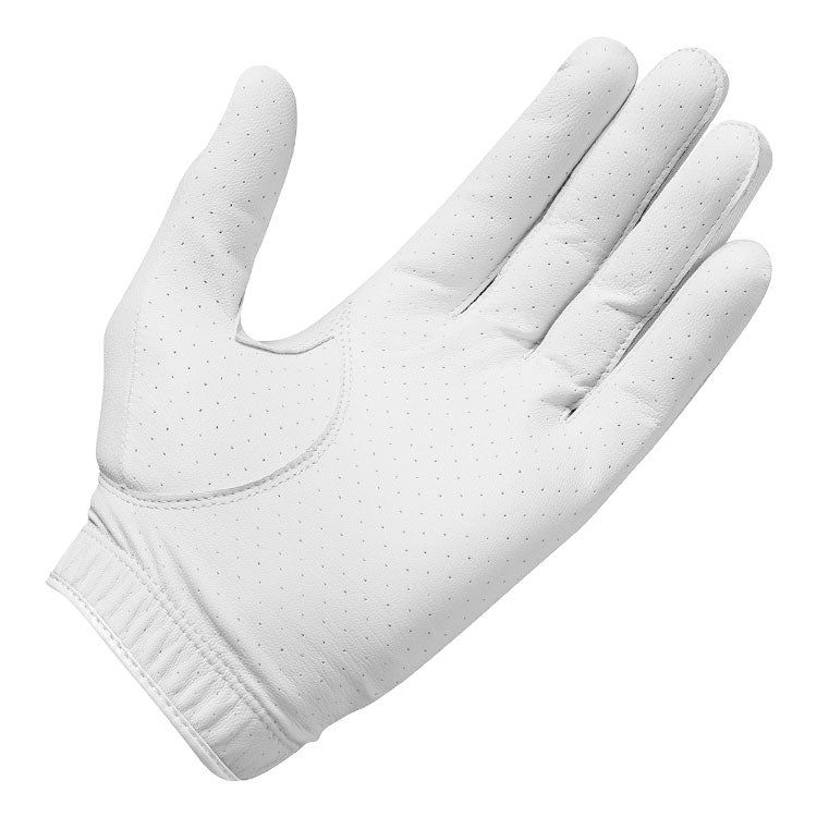  TaylorMade Stratus Soft Golf Glove (White / Right Handed Golfer) Genuine Leather With Enhanced Breathability