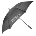  Oscar Jacobson 64 Inch Dual Canopy Golf Umbrella (Black) Ultimate Protection With Lightweight Frame