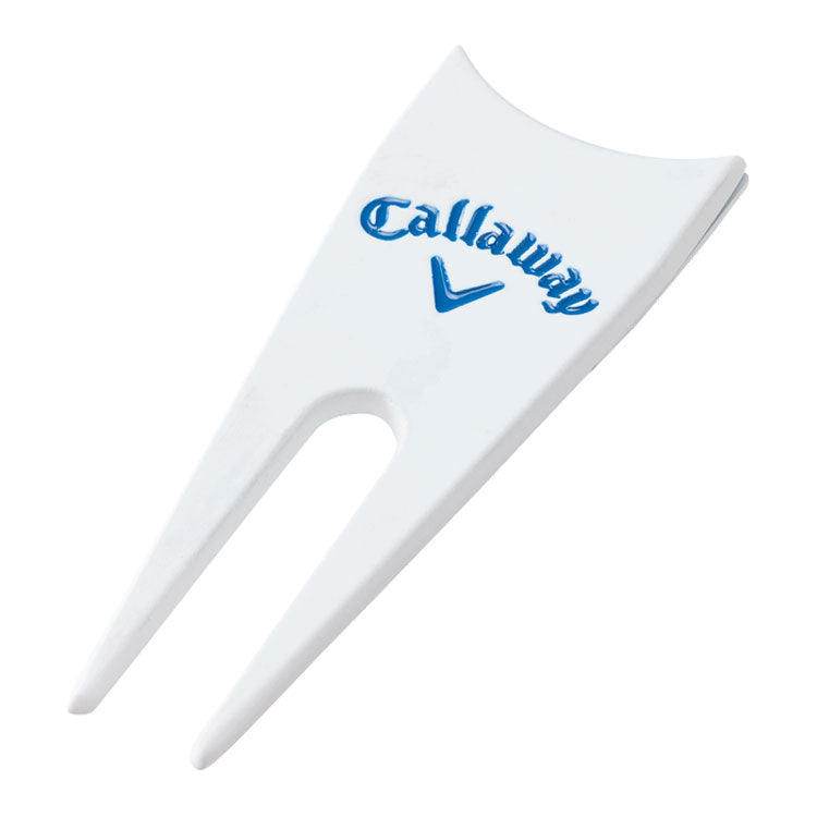  Callaway Triple Track Golf Divot Tool & Ball Marker (White) Triple Track Alignment With Ball Marker