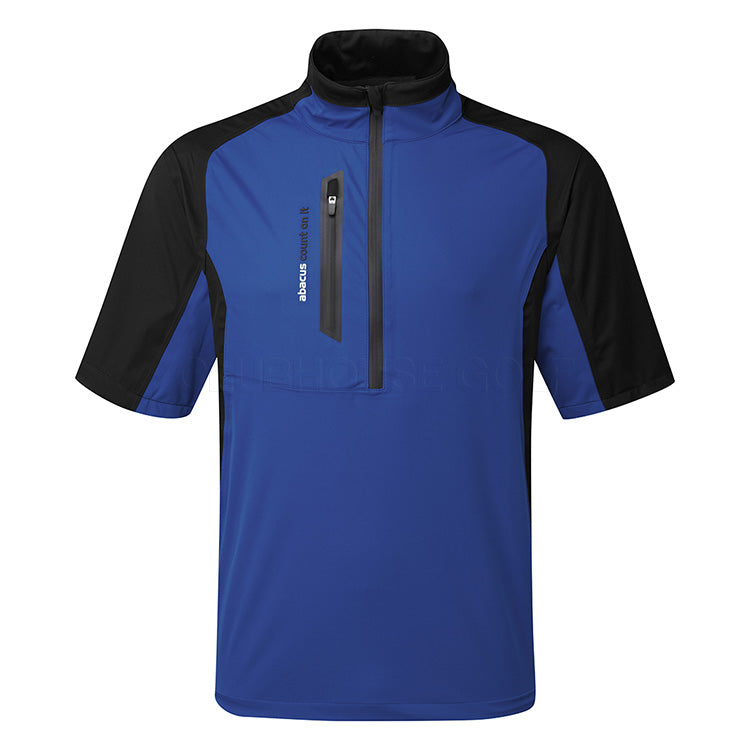 Abacus Bounce 1/2 Zip Waterproof Golf Jacket (Cobalt Blue/Black) Very Breathable With Lightweight Protection