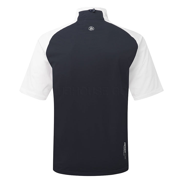  Abacus Bounce 1/2 Zip Waterproof Golf Jacket (Navy/White) Very Breathable With Lightweight Protection