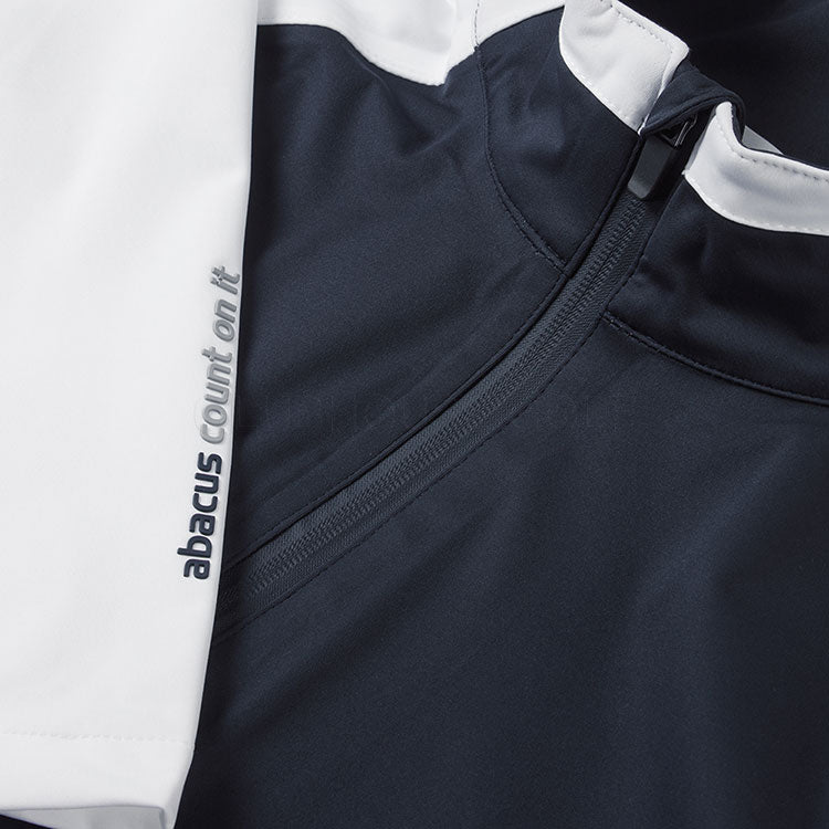  Abacus Bounce 1/2 Zip Waterproof Golf Jacket (Navy/White) Very Breathable With Lightweight Protection
