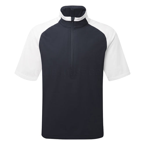  Abacus Bounce 1/2 Zip Waterproof Golf Jacket (Navy/White) Very Breathable With Lightweight Protection