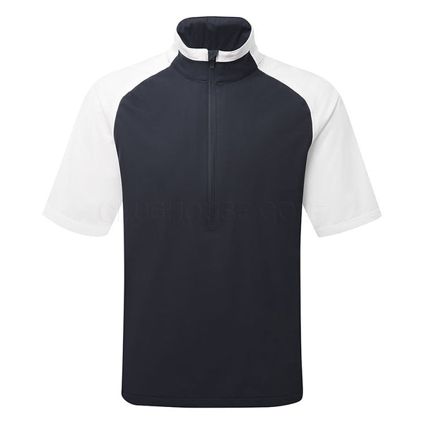  Abacus Bounce 1/2 Zip Waterproof Golf Jacket (Navy/White) Very Breathable With Lightweight Protection