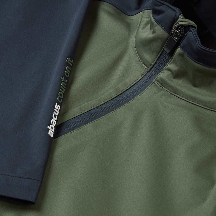  Abacus Bounce 1/2 Zip Waterproof Golf Jacket (Forest) Very Breathable With Lightweight Protection