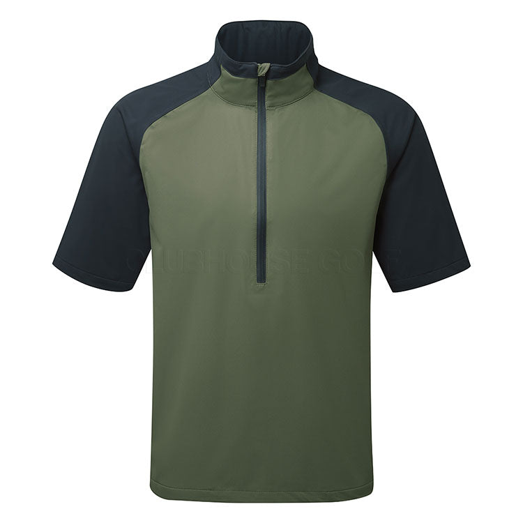  Abacus Bounce 1/2 Zip Waterproof Golf Jacket (Forest) Very Breathable With Lightweight Protection
