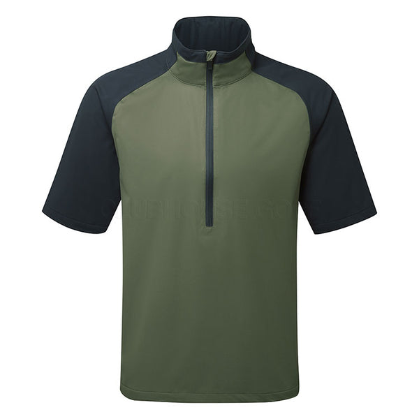  Abacus Bounce 1/2 Zip Waterproof Golf Jacket (Forest) Very Breathable With Lightweight Protection