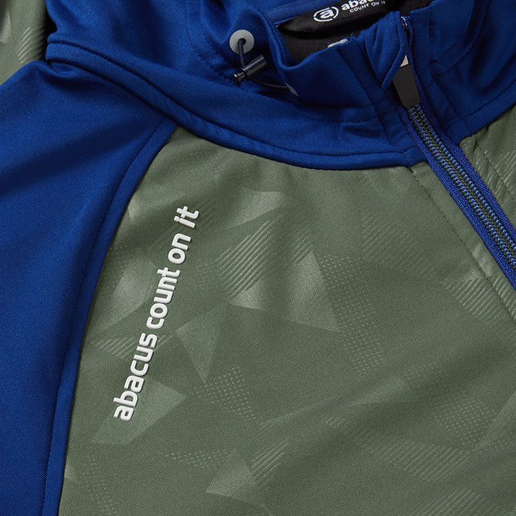  Abacus Kingsbarns Hybrid Hooded Golf Jacket (Forest) Wind Protection With Softshell Construction