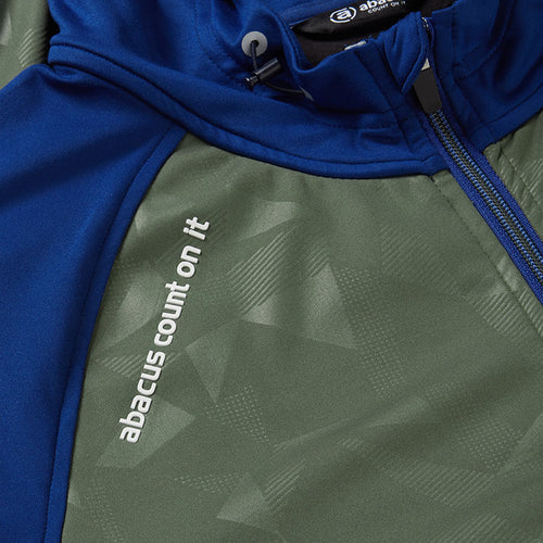  Abacus Kingsbarns Hybrid Hooded Golf Jacket (Forest) Wind Protection With Softshell Construction
