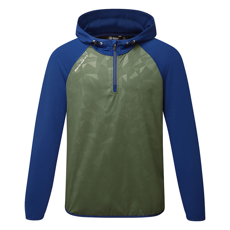  Abacus Kingsbarns Hybrid Hooded Golf Jacket (Forest) Wind Protection With Softshell Construction