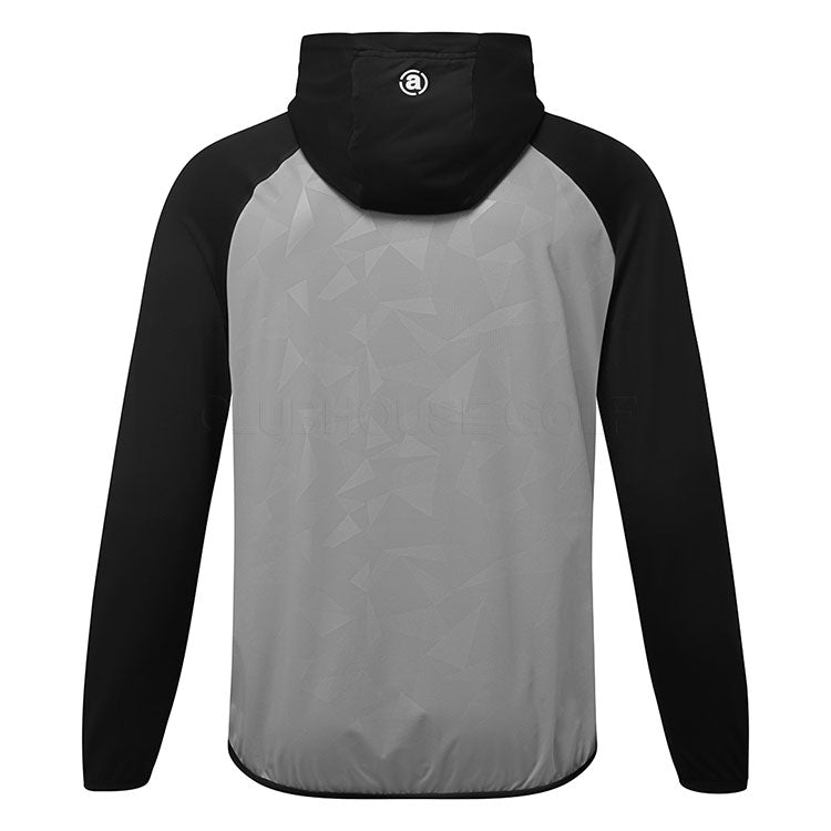  Abacus Kingsbarns Hybrid Hooded Golf Jacket (Grey) Wind Protection With Softshell Construction