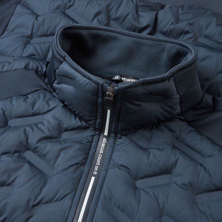  Abacus Portrush Hybrid Golf Wind Jacket (Navy) Maximum Warmth With Brushed Fleece