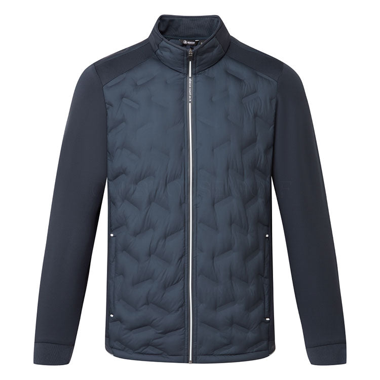  Abacus Portrush Hybrid Golf Wind Jacket (Navy) Maximum Warmth With Brushed Fleece