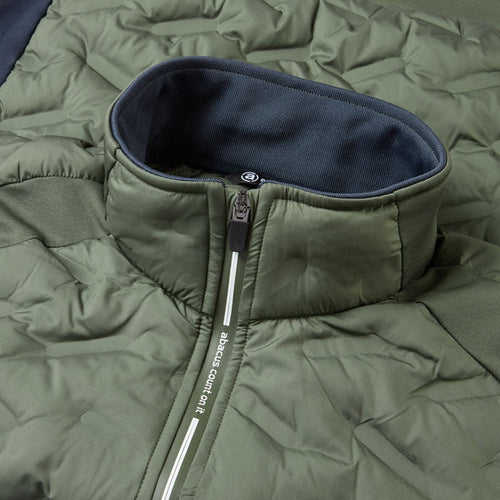  Abacus Portrush Hybrid Golf Wind Jacket (Forest) Maximum Warmth With Brushed Fleece