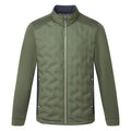  Abacus Portrush Hybrid Golf Wind Jacket (Forest) Maximum Warmth With Brushed Fleece