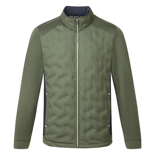  Abacus Portrush Hybrid Golf Wind Jacket (Forest) Maximum Warmth With Brushed Fleece