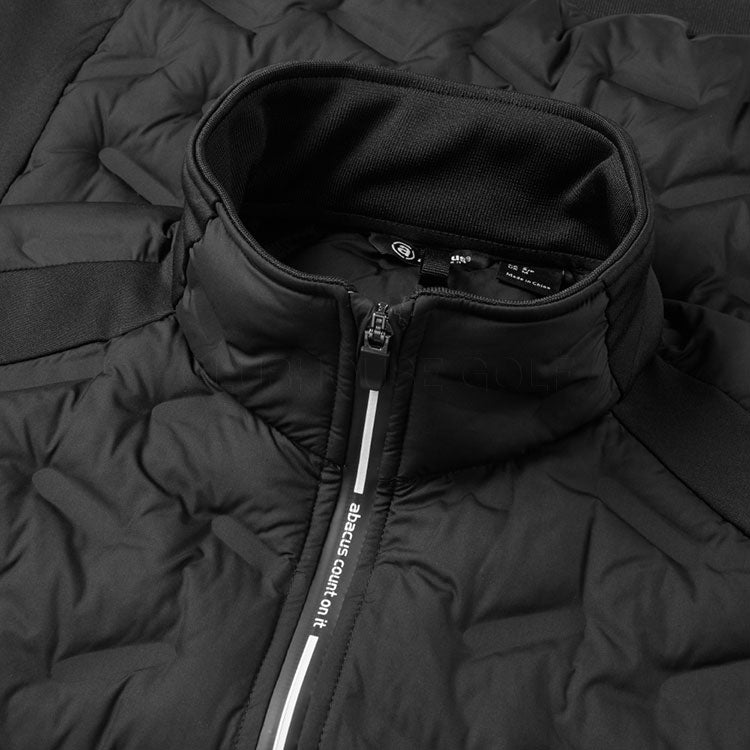  Abacus Portrush Hybrid Golf Wind Jacket (Black) Maximum Warmth With Brushed Fleece