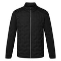 Abacus Portrush Hybrid Golf Wind Jacket (Black) Maximum Warmth With Brushed Fleece