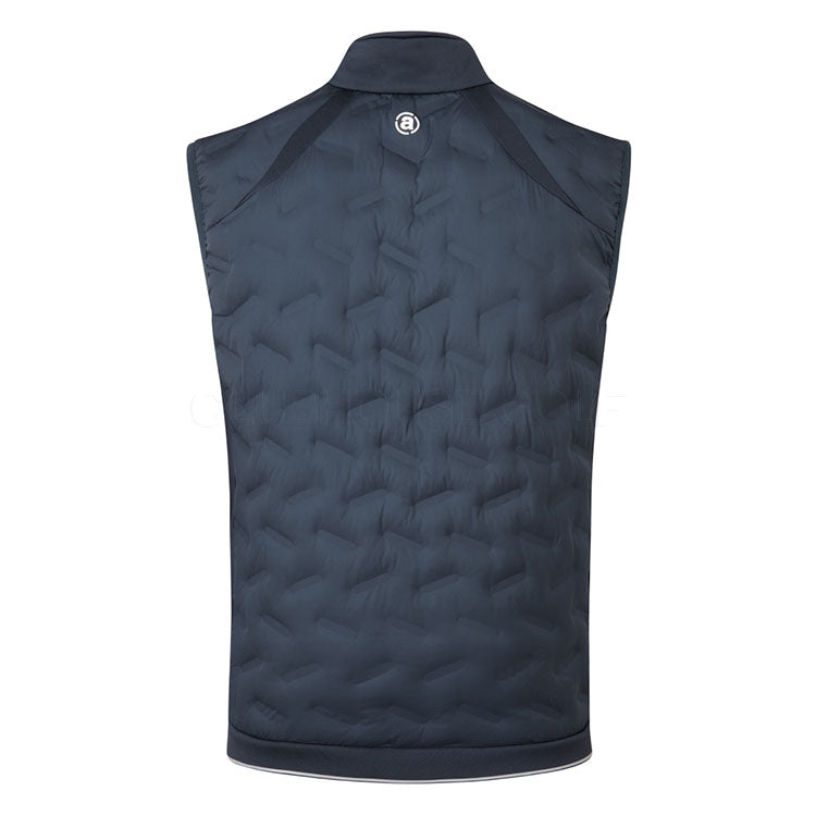  Abacus Portrush Hybrid Golf Wind Vest (Navy) Maximum Warmth With Brushed Fleece