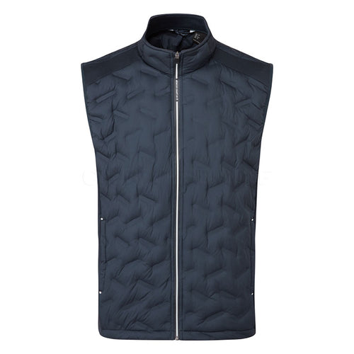  Abacus Portrush Hybrid Golf Wind Vest (Navy) Maximum Warmth With Brushed Fleece
