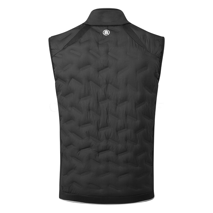  Abacus Portrush Hybrid Golf Wind Vest (Black) Maximum Warmth With Brushed Fleece