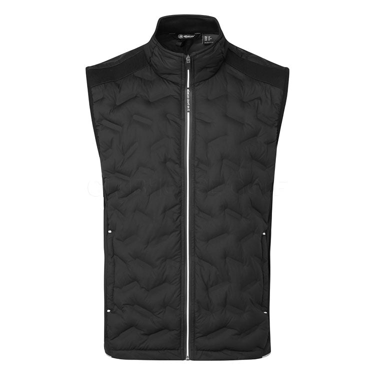  Abacus Portrush Hybrid Golf Wind Vest (Black) Maximum Warmth With Brushed Fleece