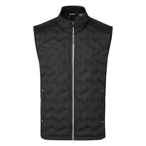 Abacus Portrush Hybrid Golf Wind Vest (Black) Maximum Warmth With Brushed Fleece