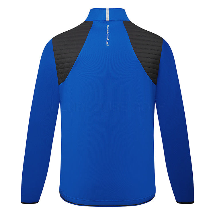  Abacus Gleneagles Thermo Golf Wind Jacket (Dark Cobalt/Black) Stretchy Midlayer With Thermal Fleece Inner