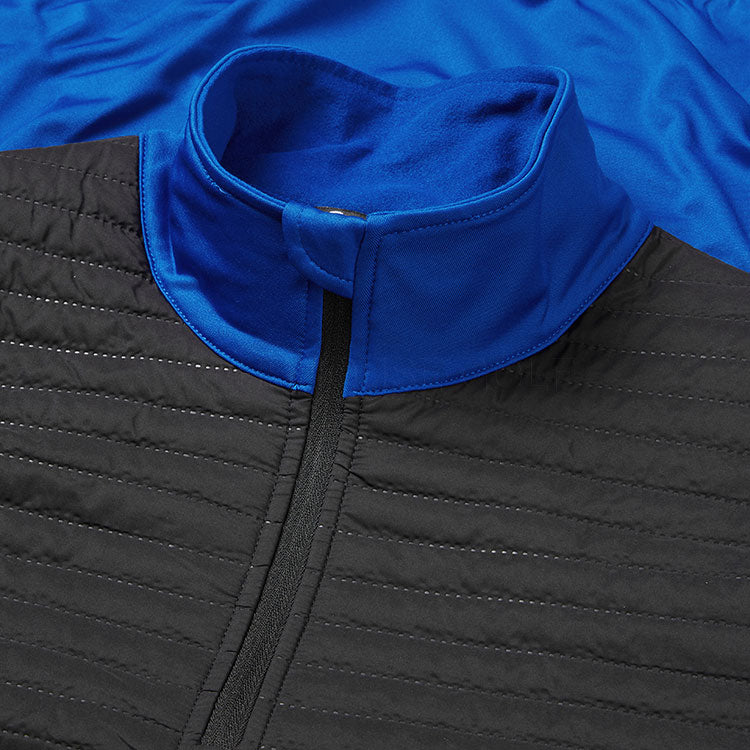  Abacus Gleneagles Thermo Golf Wind Jacket (Dark Cobalt/Black) Stretchy Midlayer With Thermal Fleece Inner