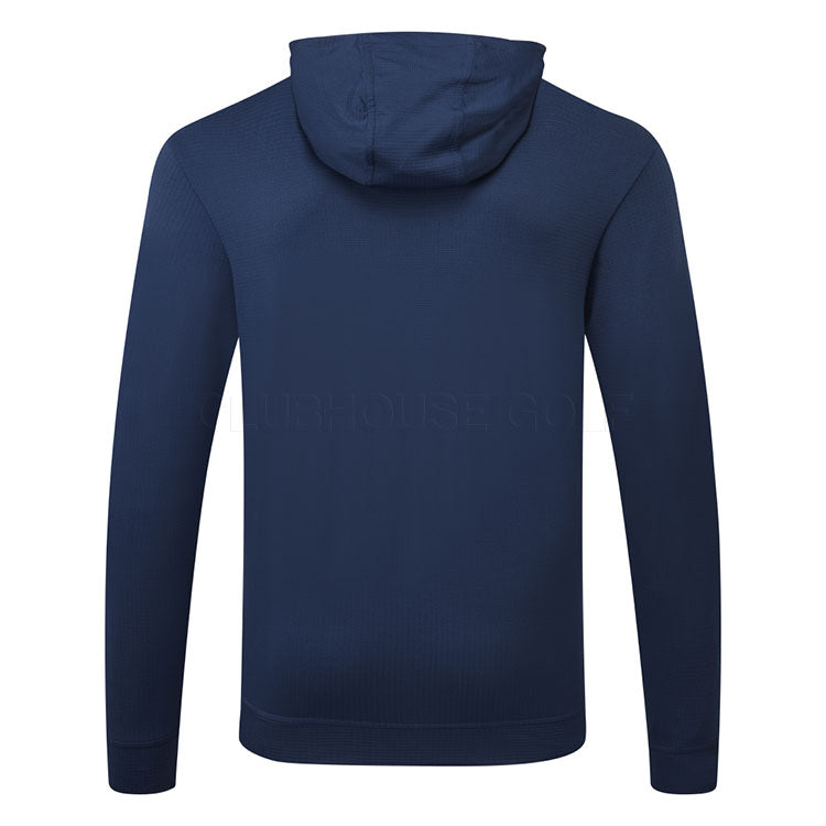  Adidas Ultimate365 Elevated Golf Hoodie (Collegiate Navy) Double Knit Fabric For More Warmth
