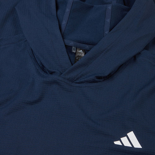  Adidas Ultimate365 Elevated Golf Hoodie (Collegiate Navy) Double Knit Fabric For More Warmth