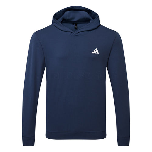 Adidas Ultimate365 Elevated Golf Hoodie (Collegiate Navy) Double Knit Fabric For More Warmth