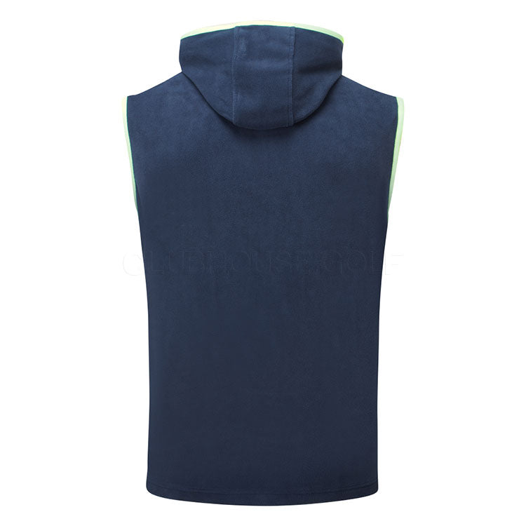  Adidas Ultimate365 Hooded Golf Vest (Collegiate Navy) 4-Way Stretch Knit Construction With Polar Fleece