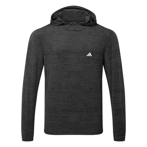  Adidas Core Print Golf Hoodie (Black/Carbon) Lightweight Knit Fabric For More Comfort