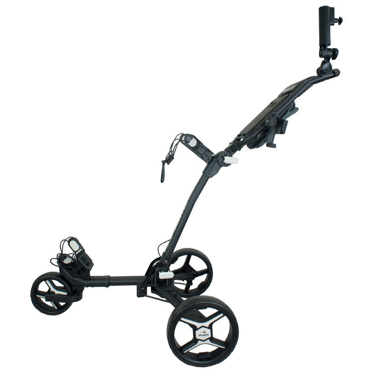  Axglo V1 3 Wheel Golf Trolley (Black/Grey) Compact Design With Quick Release Wheels