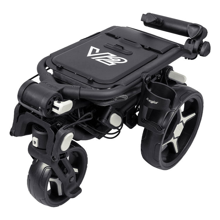 Axglo Tri-360 V2 3 Wheel Golf Trolley (Black/Grey) Easier Moveability With Smooth Glide Design