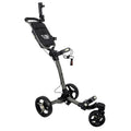  Axglo Tri-360 V2 3 Wheel Golf Trolley (Grey/Grey) Easier Moveability With Smooth Glide Design