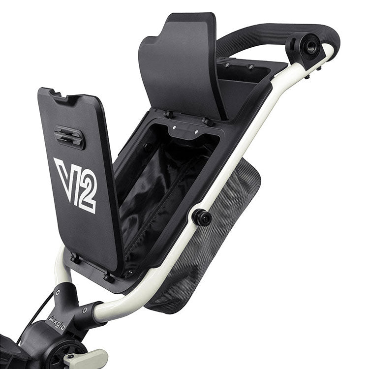  Axglo Tri-360 V2 3 Wheel Golf Trolley (White/Grey) Easier Moveability With Smooth Glide Design