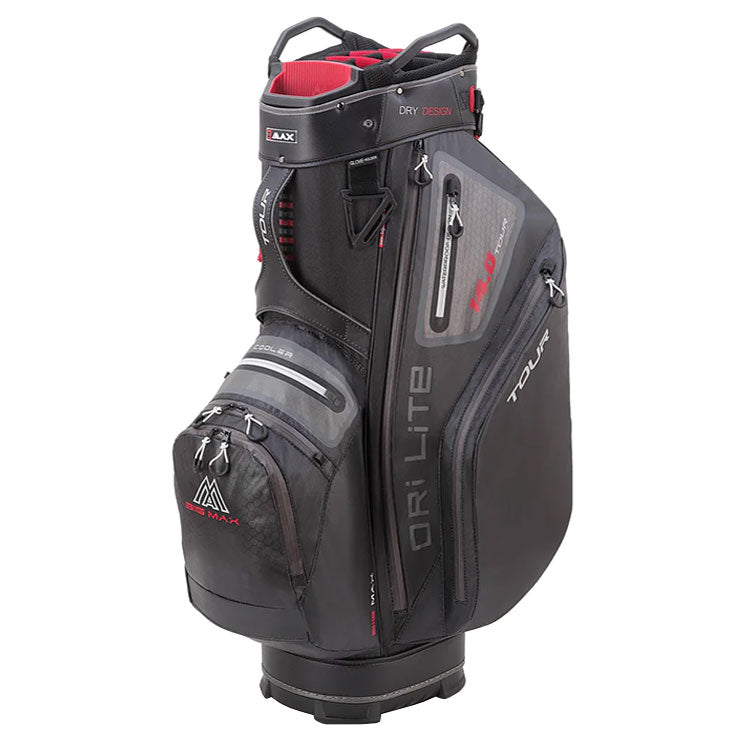  Big Max Dri-Lite Tour Golf Cart Bag (Black) Tour Size Design With Water Resistance