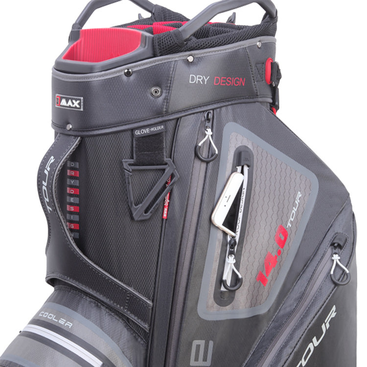  Big Max Dri-Lite Tour Golf Cart Bag (Black) Tour Size Design With Water Resistance