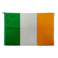  Brand Fusion Tri-Fold Velour Ireland Flag Golf Towel (Green/White/Orange) Tri-Fold Velour Design In Nation Colours