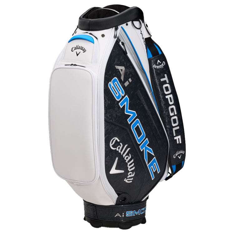  Callaway Ai-Smoke Golf Tour Staff Bag (Black/White/Blue) Ultimate Design With Ai-Smoke Inspired Branding