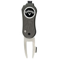  Callaway 4 In 1 Switch Blade Golf Divot Tool (Black) Includes Unique Club Cleaning Brush