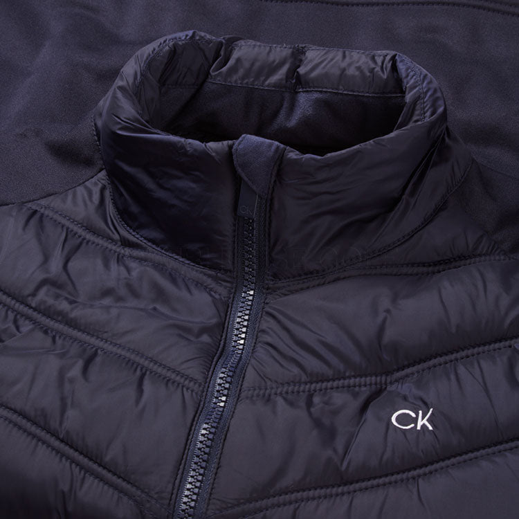  Calvin Klein Frontera Hybrid Golf Wind Jacket (Navy) Exceptional Warmth With Chill-Force Technology