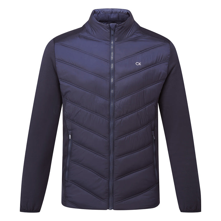 Calvin Klein Frontera Hybrid Golf Wind Jacket (Navy) Exceptional Warmth With Chill-Force Technology