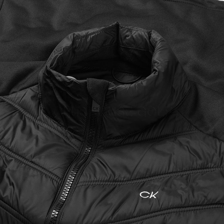  Calvin Klein Frontera Hybrid Golf Wind Vest (Black) Exceptional Warmth With Chill-Force Technology